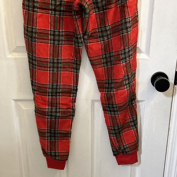 SECRET TREASURES PLUSH Red Plaid Sleep Jogger Pants Small (4-6) Christmas NWT - Picture 10 of 14
